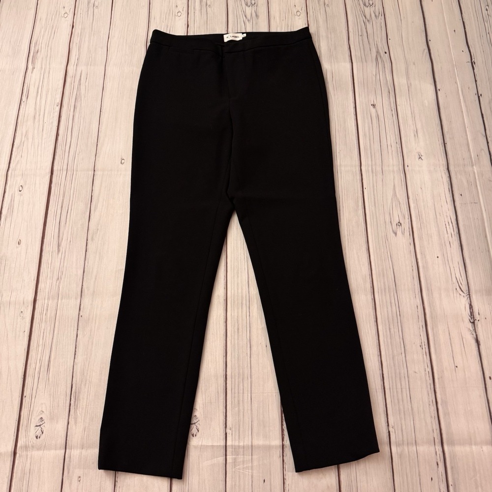 R Label‎ Stretch Slim Leg Trousers Black Size Small Women's Inseam 27"